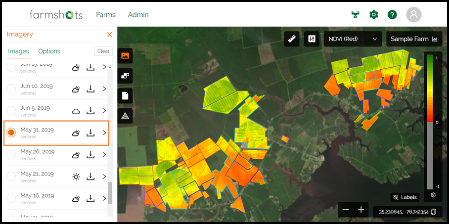 Farmshots Dashboard